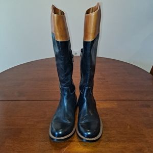 Vibram women's riding boots black and brown size 6M made in Italy